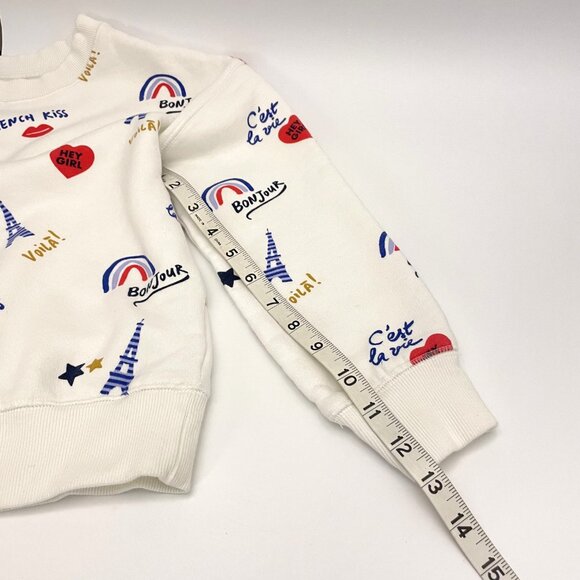 Monoprix Paris Themed Graphic Sweatshirt Girl's 10 - Picture 9 of 10